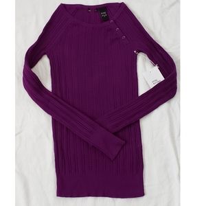 Victoria's Secret Henley thermal Plum Small NWOT